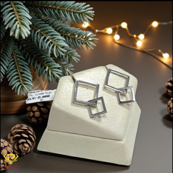 Bông tai vàng trắng (mã BT 22612)